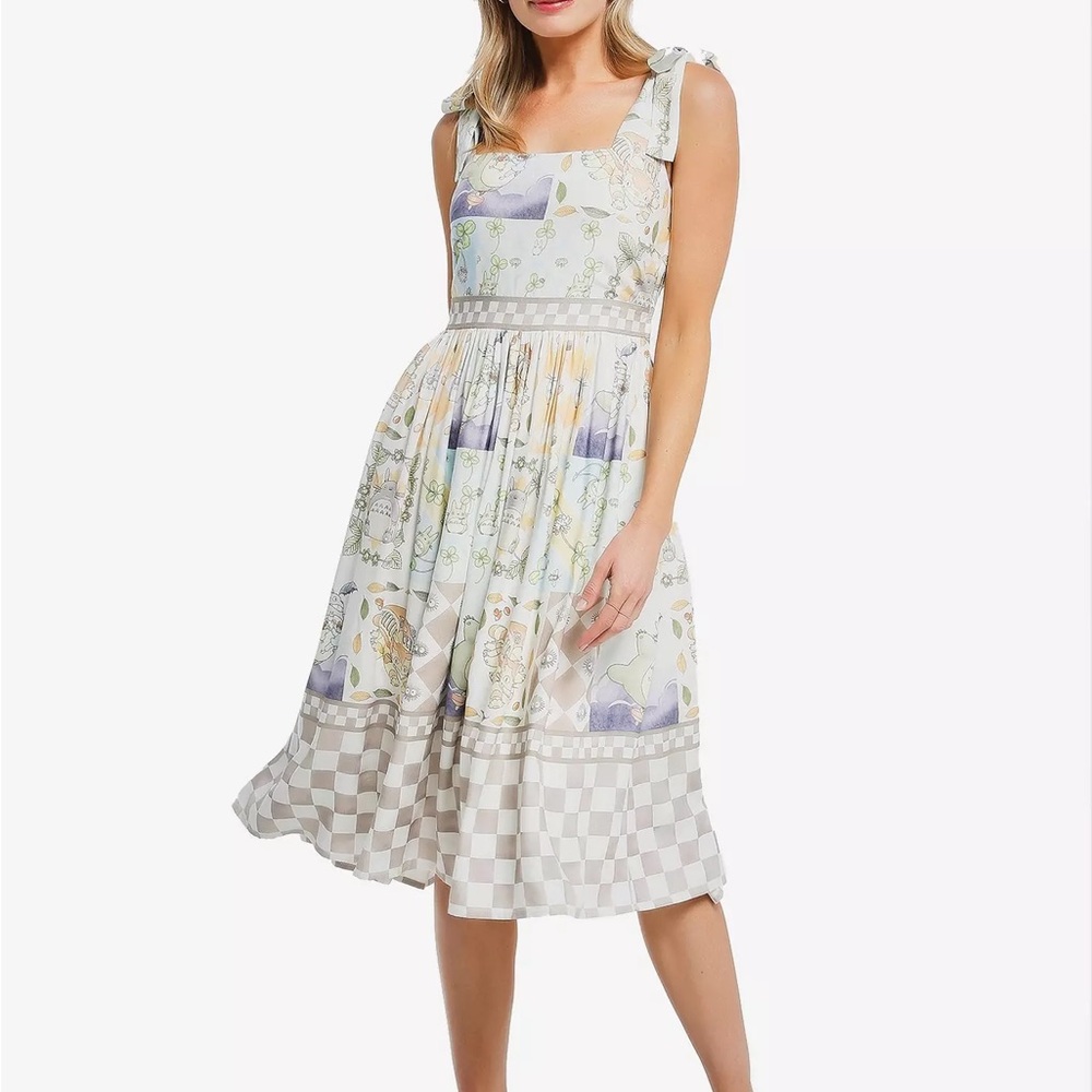 Studio Ghibli My Neighbor Totoro Mosaic Midi Dress — BoxLunch‎ Exclusive